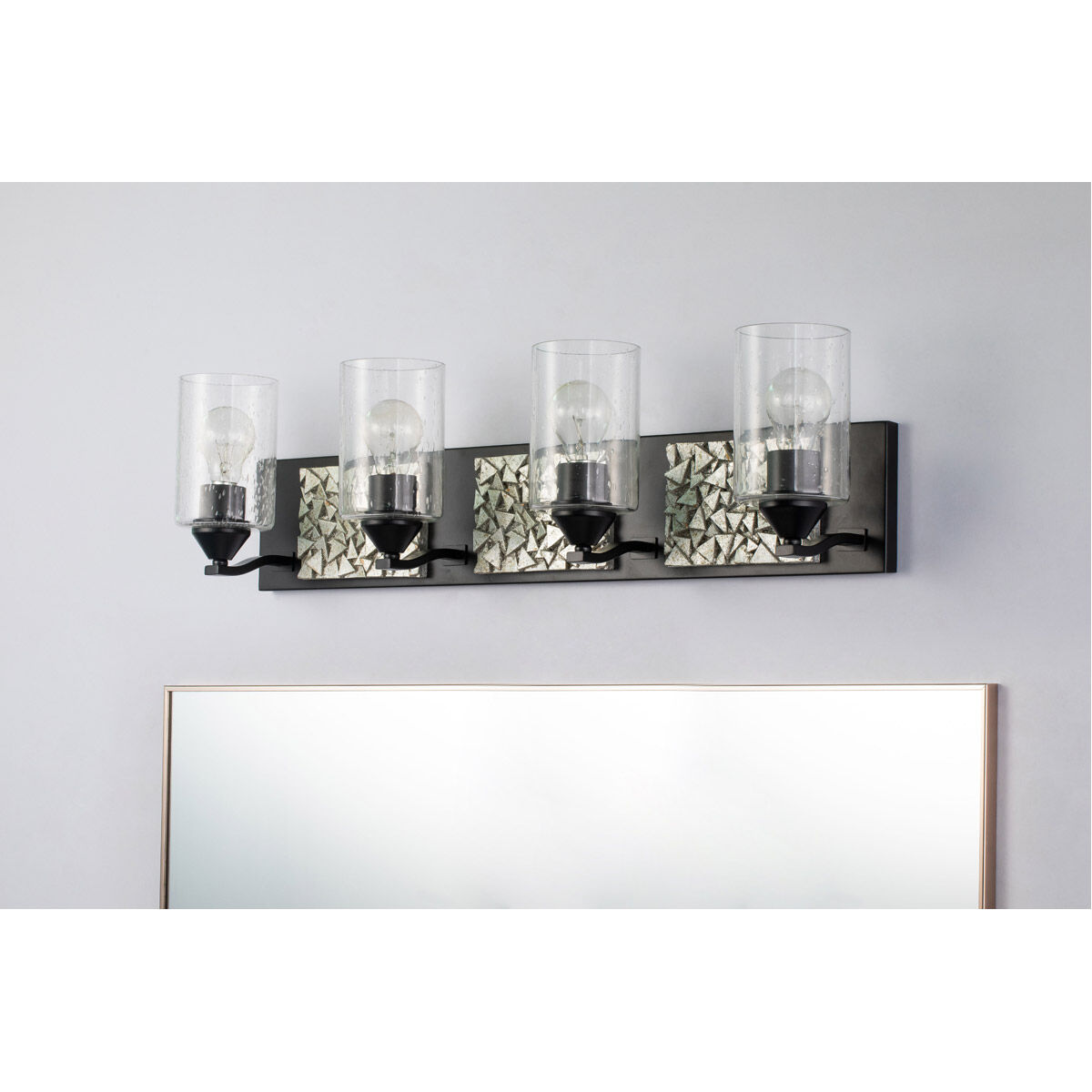 Bocage 4 Light 31 inch MB Bath Light Wall Light in Matte Black